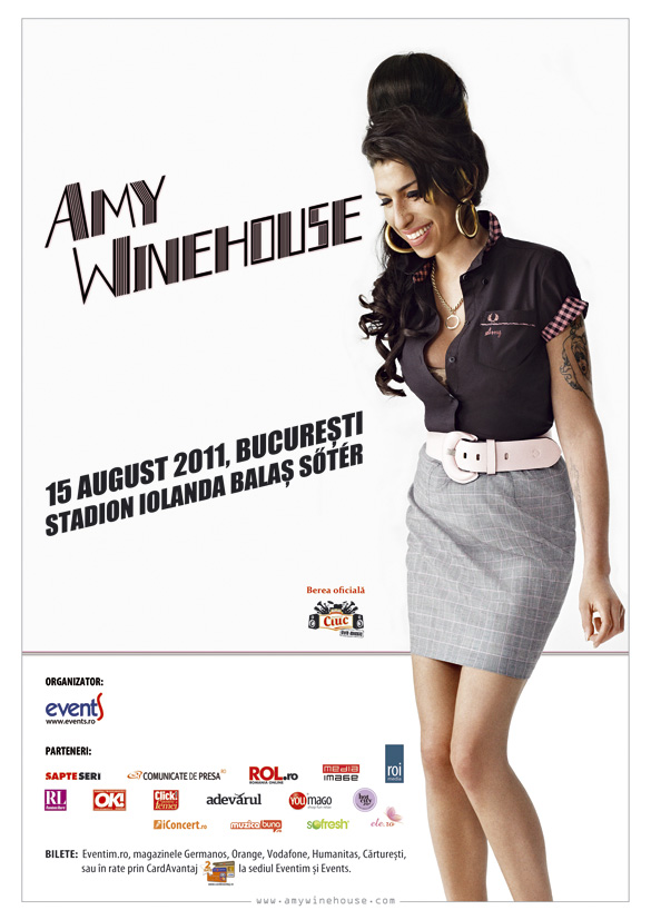 Amy Winehouse- Afis eveniment