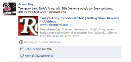 Green Day - Facebook Page