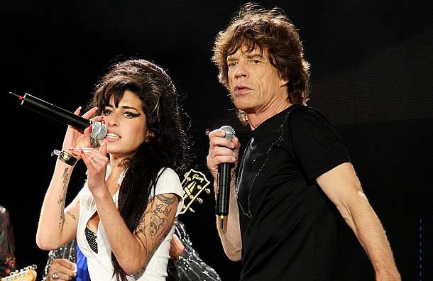 Amy Winehouse și Mick Jagger