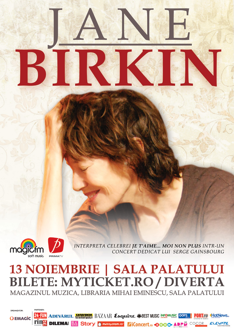 Jane Birkin - afis eveniment