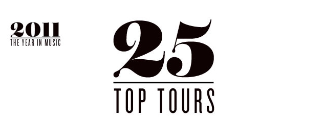 Top 25 turnee cu cele mai mari incasari 2011