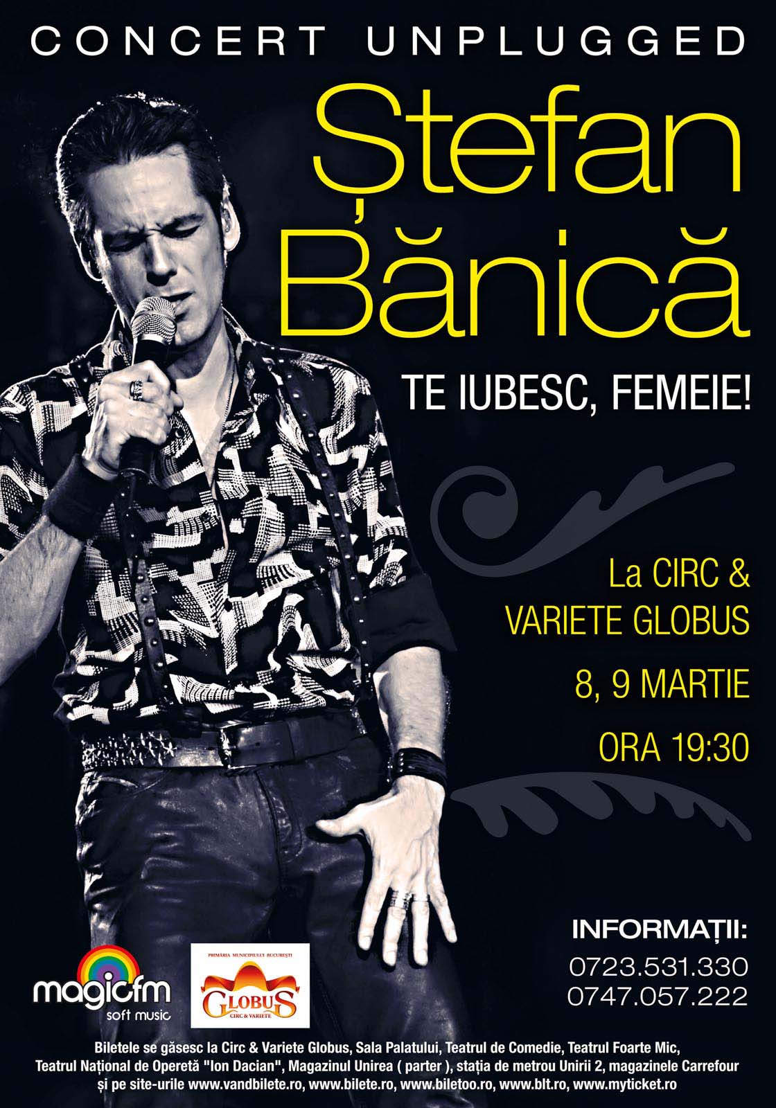 Stefan Banica, concert unplugged „Te Iubesc, Femeie!”