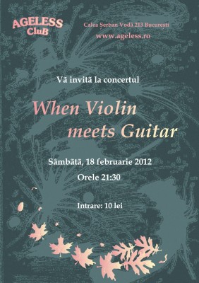 Poster eveniment When Violin Meets Guitar