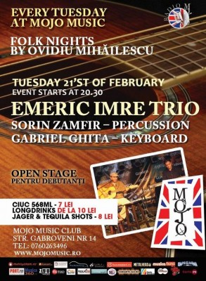 Poster eveniment Emeric Trio