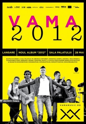 Poster eveniment Vama - lansare album 2012