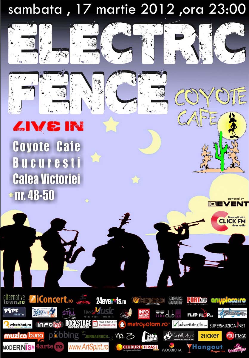 Electric Fence live Coyote Cafe Bucuresti 17 martie