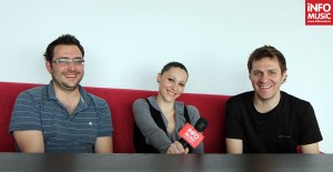 Dan Byron și Costin Oprea (byron) alături de Alexandra Necula (InfoMusic.ro)