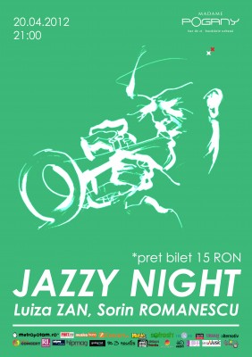 Poster eveniment Jazzy Night cu Luiza Zan