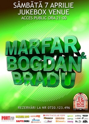 Poster eveniment Marfar si Bogdan Bradu