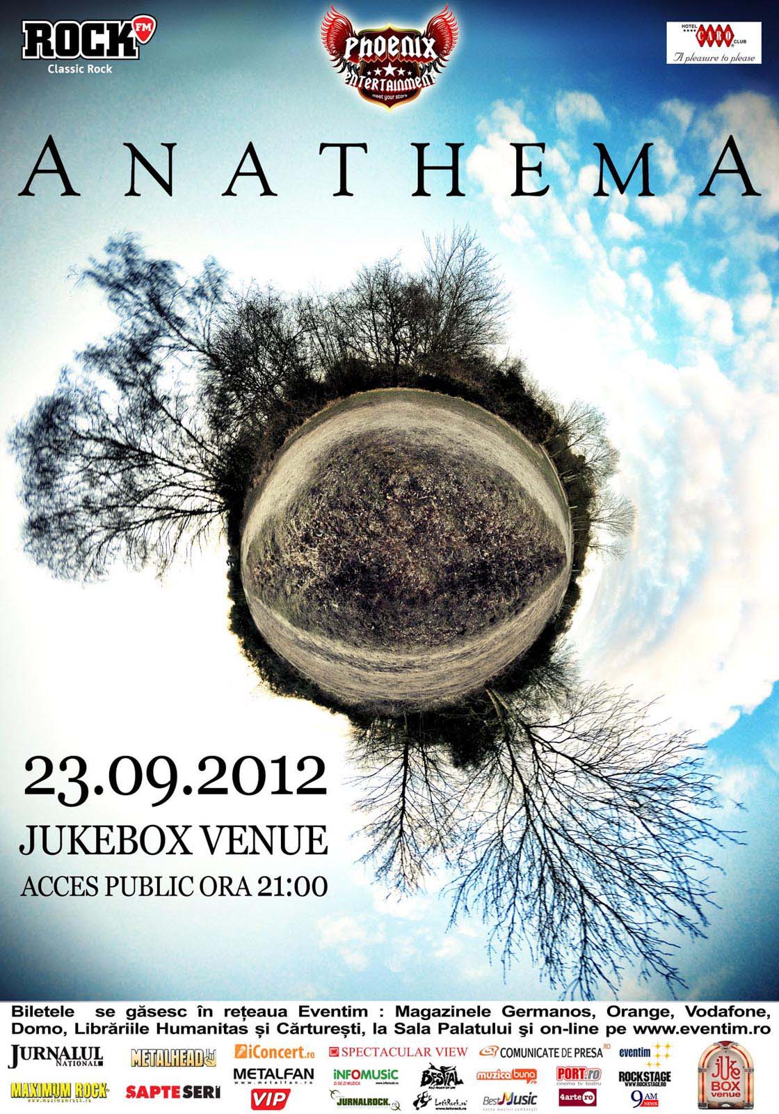 Anathema va concerta la Bucuresti pe 23 septembrie