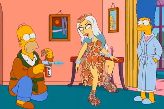 Lady Gaga personaj in The Simpsons