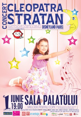 Poster eveniment Cleopatra Stratan - lansare album Melodii pentru copii