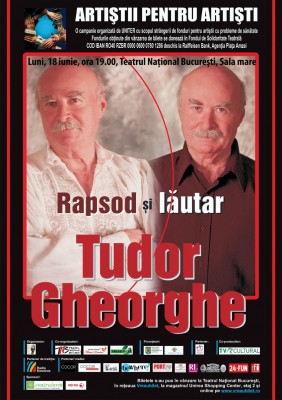 Poster eveniment Tudor Gheorghe - Rapsod şi Lăutar