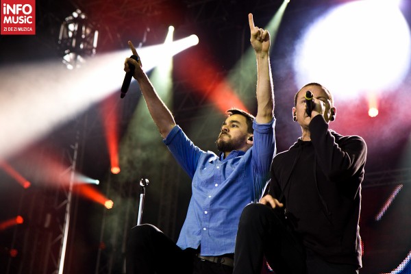 Chester Bennington și Mike Shinoda, Linkin Park la Bucuresti