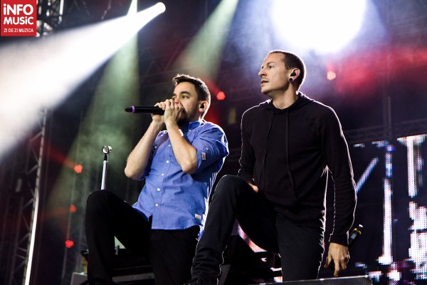Chester Bennington și Mike Shinoda, Linkin Park la Bucuresti