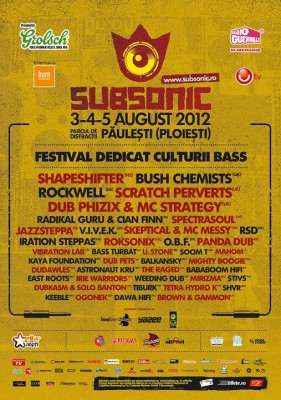 Poster eveniment Subsonic Festival 2012