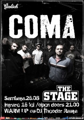 coma, the stage, bacau, 25 august