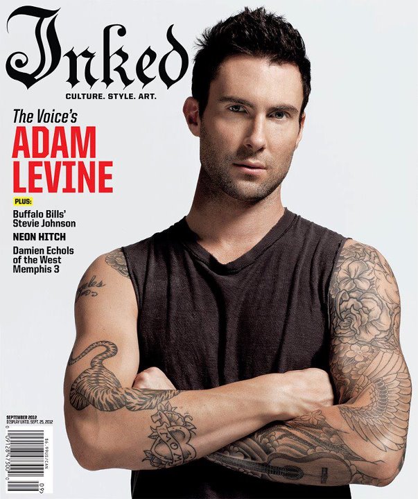 Adam Levine pe coperta Inked Magazine