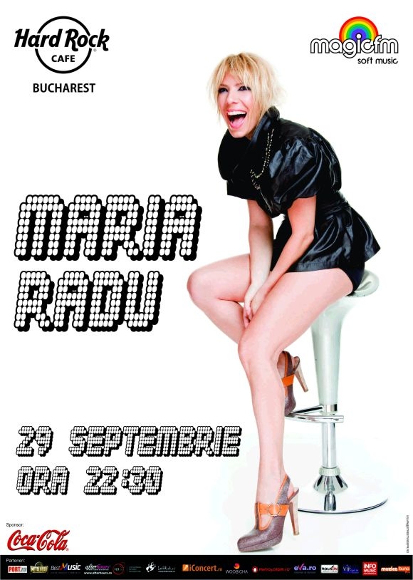Concert Maria Radu in Hard Rock Cafe 29 septembrie