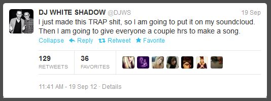 Primul mesaj al lui DJWS pe Twitter - Cake/Trap - Lady Gaga