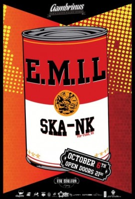 Poster eveniment E.M.I.L. & Ska-nk