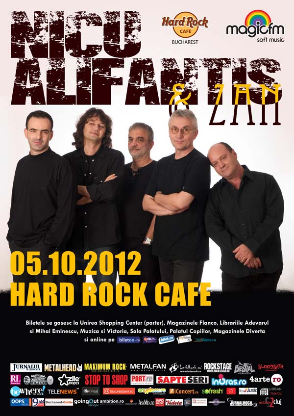 Nicu Alifantis & Zan in Hard Rock Cafe 5 octombrie