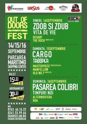 Poster eveniment Out of Doors Fest Constanța