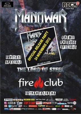 Poster eveniment MANOWAR Release Party
