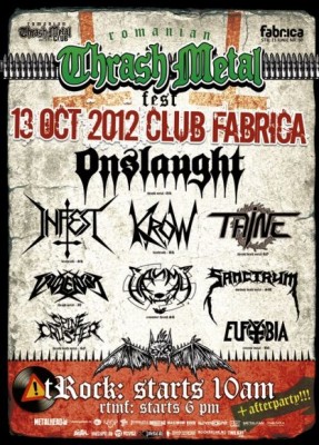 Poster eveniment Romanian Thrash Metal Fest