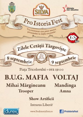 Poster eveniment Pro Istoria Fest Târgoviște