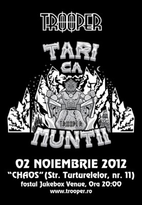 Poster eveniment TROOPER - Tari ca muntii