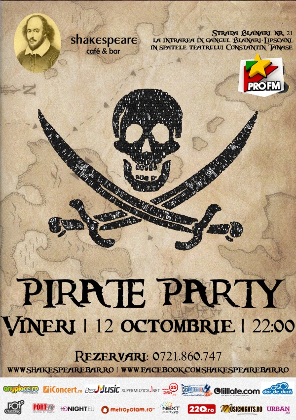 pirates party shakespeare pub