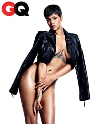 Rihanna - nud în GQ decembrie 2012