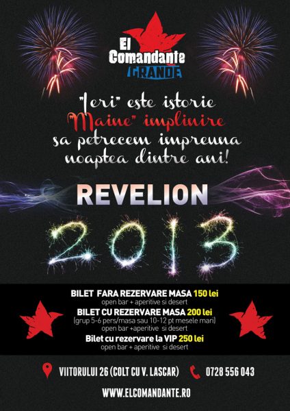 Poster eveniment Revelion 2013
