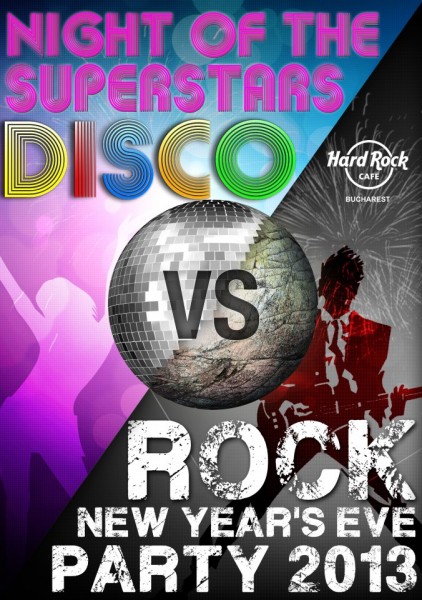 Poster eveniment Revelion 2013 - Disco VS. Rock