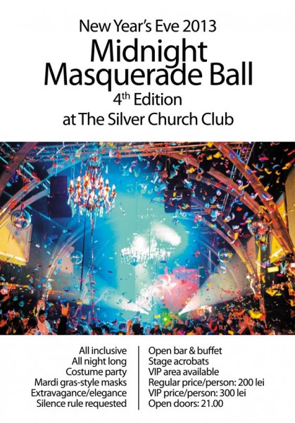 Poster eveniment Revelion 2013 - Midnight Masquerade Ball