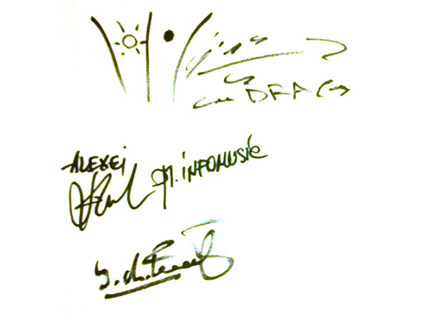 Autograf TRAVKA pentru InfoMusic