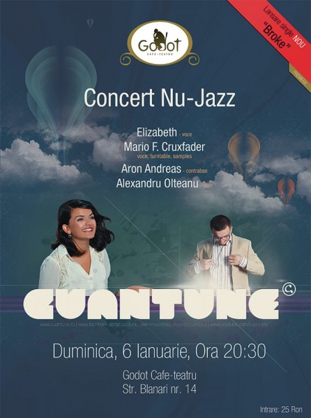 Poster eveniment Cuantune - lansare single