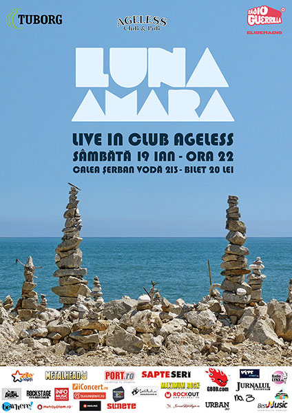 Concert Luna Amară în Club Ageless pe 19 ianuarie