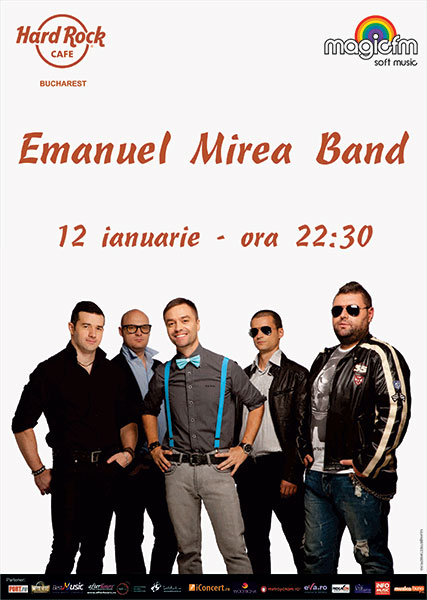Concert de coveruri cu Emanuel Mirea Band în Hard Rock Cafe