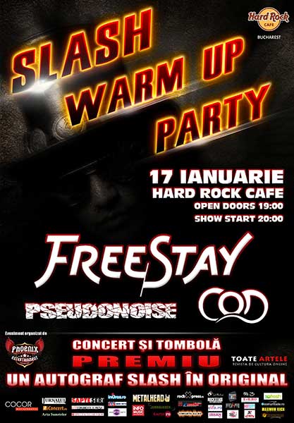 Poster Slash Warm-up Party in Hard Rock Cafe