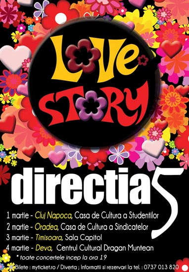 Poster eveniment Direcția 5 - Love Story