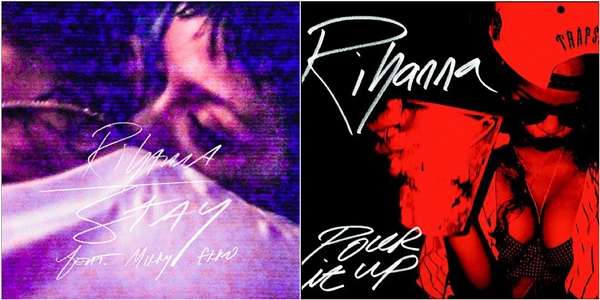 Coperțiile celor 2 single-uri noi "Stay" și "Pour It Out"