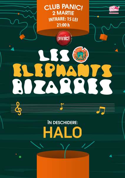 Poster eveniment Les Elephants Bizarres