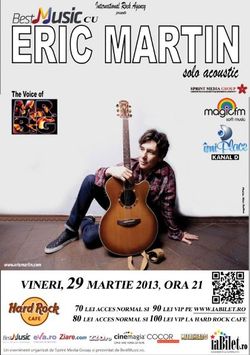 Poster eveniment Eric Martin