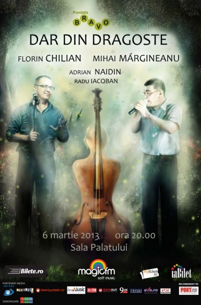 Poster Spectacol "Dar din dragoste" la Sala Palatului din București pe 6 martie 2013