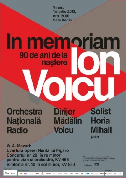 Poster eveniment In memoriam ION VOICU