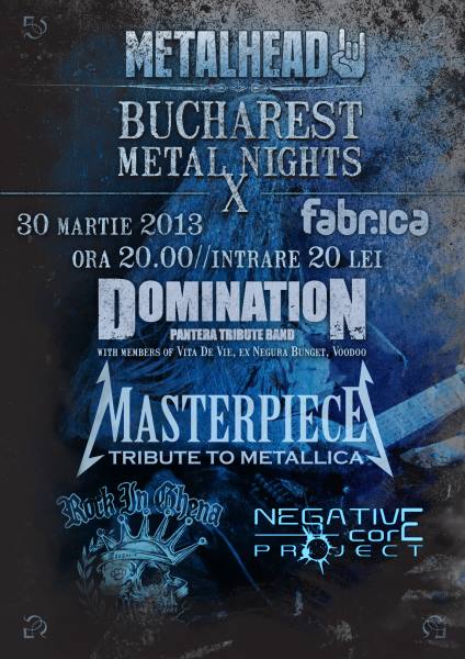 Poster eveniment Bucharest Metal Nights X