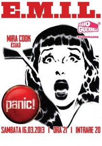 Poster concert EMIL in Panic pe 16 martie 2013