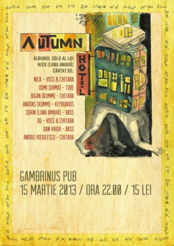 Poster eveniment Nick Făgădar - Autumn Hotel